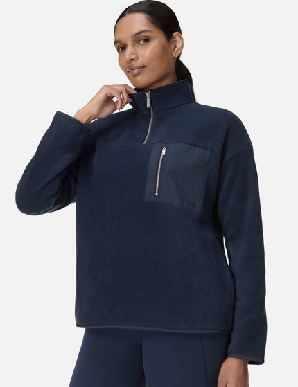 Sweaty Betty Mallow Half Zip Pullover - Navy Blueimages5- The Sports Edit