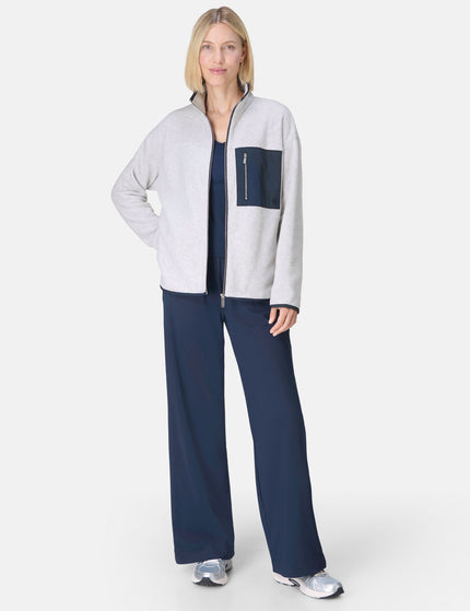 Sweaty Betty Mallow Zip Through - Mottled Grey/Navy Blueimages5- The Sports Edit