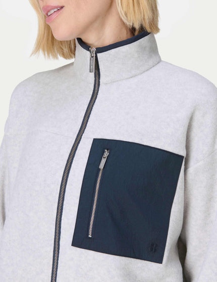 Sweaty Betty Mallow Zip Through - Mottled Grey/Navy Blueimages3- The Sports Edit