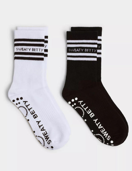 Sweaty Betty | Mid Length Ankle Gripper Socks -White