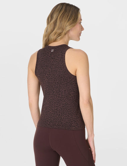 Sweaty Betty Mindful Flex Rib Vest - Brown Leo Skin Jacquardimages2- The Sports Edit