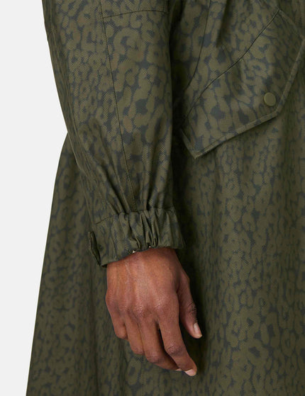 Sweaty Betty Motion Technical Longline Parka - Large Green Leopard Printimages4- The Sports Edit