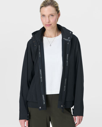 Motion Waterproof Cropped Parka - Black