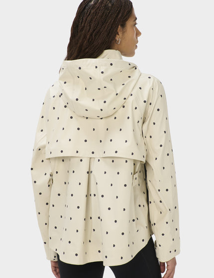 Sweaty Betty Motion Waterproof Cropped Parka - Cream SB Polka Printimages2- The Sports Edit