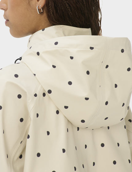 Sweaty Betty Motion Waterproof Cropped Parka - Cream SB Polka Printimages3- The Sports Edit