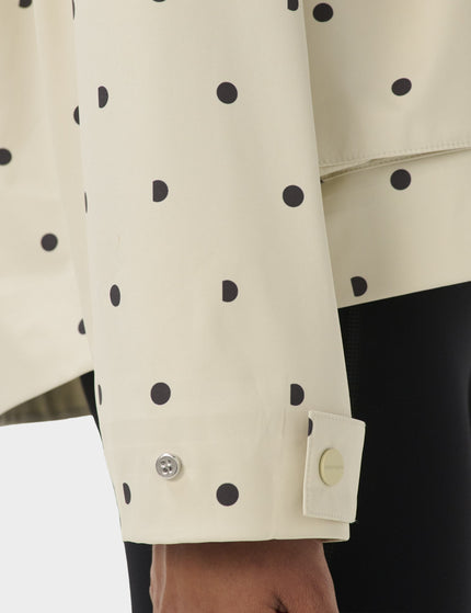 Sweaty Betty Motion Waterproof Cropped Parka - Cream SB Polka Printimages5- The Sports Edit