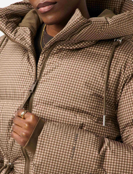 Sweaty Betty Nimbus Cinched Puffer - Beige Micro Check Printimages3- The Sports Edit