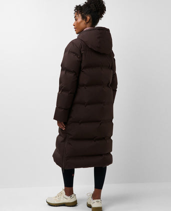 Nimbus Longline Waterproof Puffer - Espresso Brown