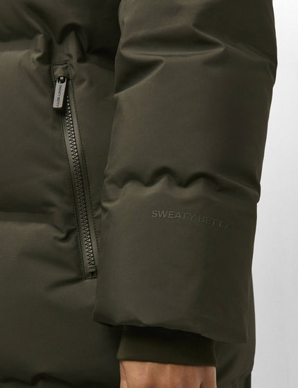Sweaty Betty Nimbus Mid Waterproof Puffer - Nori Greenimages4- The Sports Edit