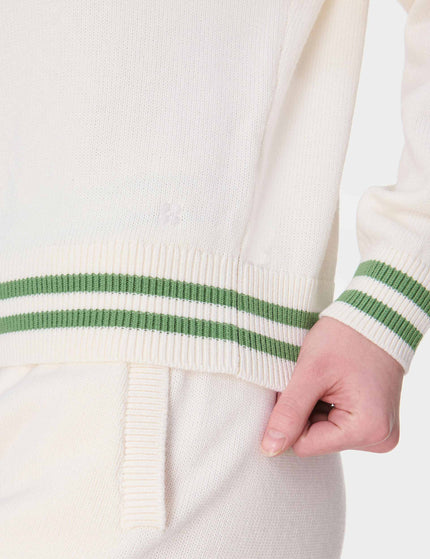 Sweaty Betty Off Court V-Neck Jumper - Lily Whiteimages4- The Sports Edit