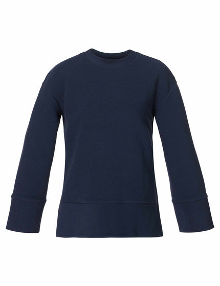 Sweaty Betty Peaceful Ribbed Sweatshirt - Navy Blueimages6- The Sports Edit