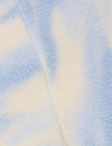 Sweaty Betty Plush Half Zip Fleece - Blue Waterfall Texture Printimages7- The Sports Edit