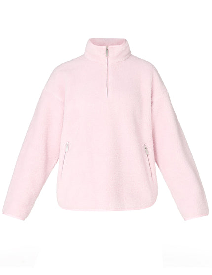 Sweaty Betty Plush Half Zip Fleece - Frost Pinkimages8- The Sports Edit