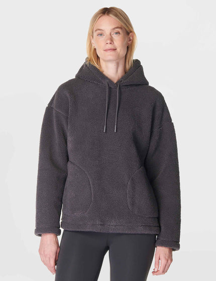 Sweaty Betty Plush Textured Hoody - Urban Greyimages1- The Sports Edit