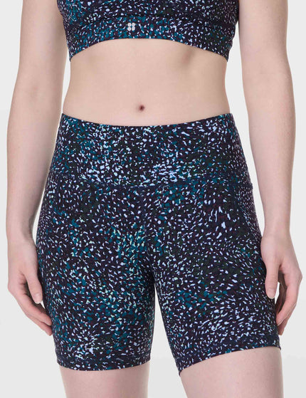 Sweaty Betty Power 6" Cycling Shorts - Blue Aurora Printimages1- The Sports Edit