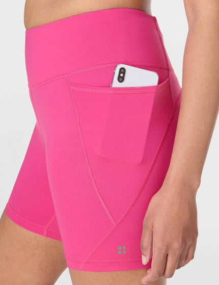 Sweaty Betty Power 6" Cycling Shorts - Fuchsia Pinkimages5- The Sports Edit