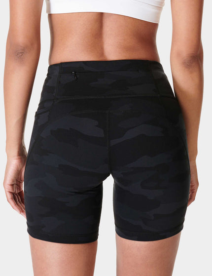 Sweaty Betty Power 6" Cycling Shorts - Ultra Black Camo Printimages2- The Sports Edit