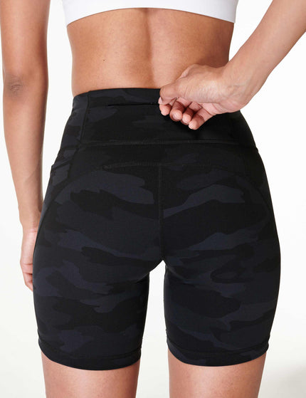 Sweaty Betty Power 6" Cycling Shorts - Ultra Black Camo Printimages5- The Sports Edit