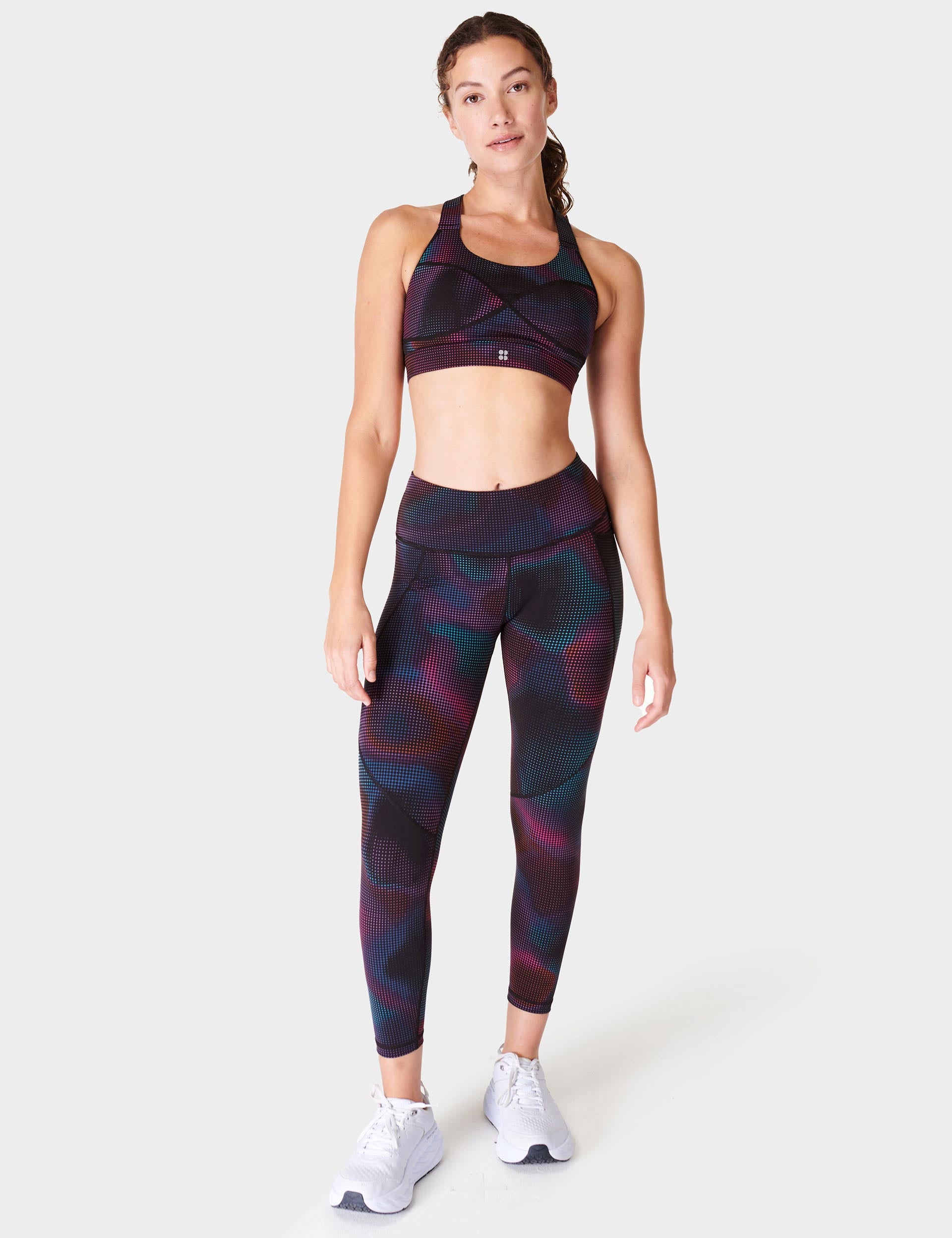 SWEATY BETTY High Shine Fitted Cropped Stretch-Woven Leggings in
