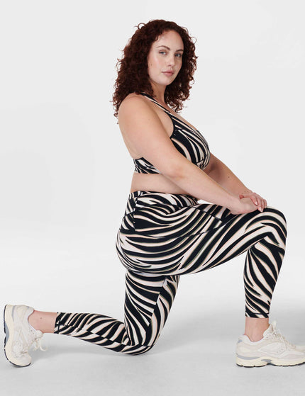 Sweaty Betty Power 7/8 Gym Leggings - Black Waved Zebra Printimages6- The Sports Edit