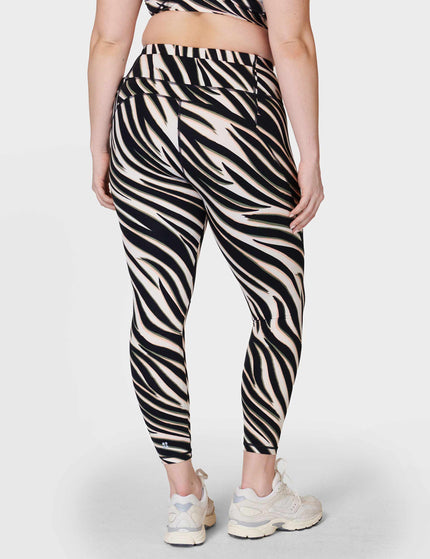 Sweaty Betty Power 7/8 Gym Leggings - Black Waved Zebra Printimages2- The Sports Edit