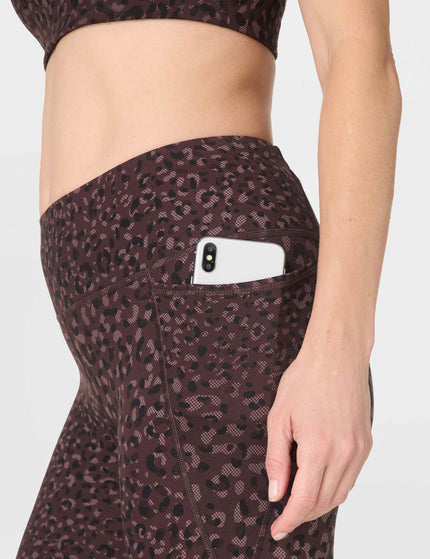 Sweaty Betty Power 7/8 Gym Leggings - Brown Leopard Dot Printimages4- The Sports Edit