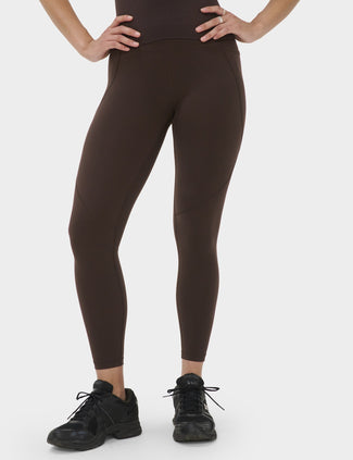 Power 7/8 Gym Leggings - Espresso Brown