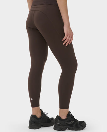 Power 7/8 Gym Leggings - Espresso Brown