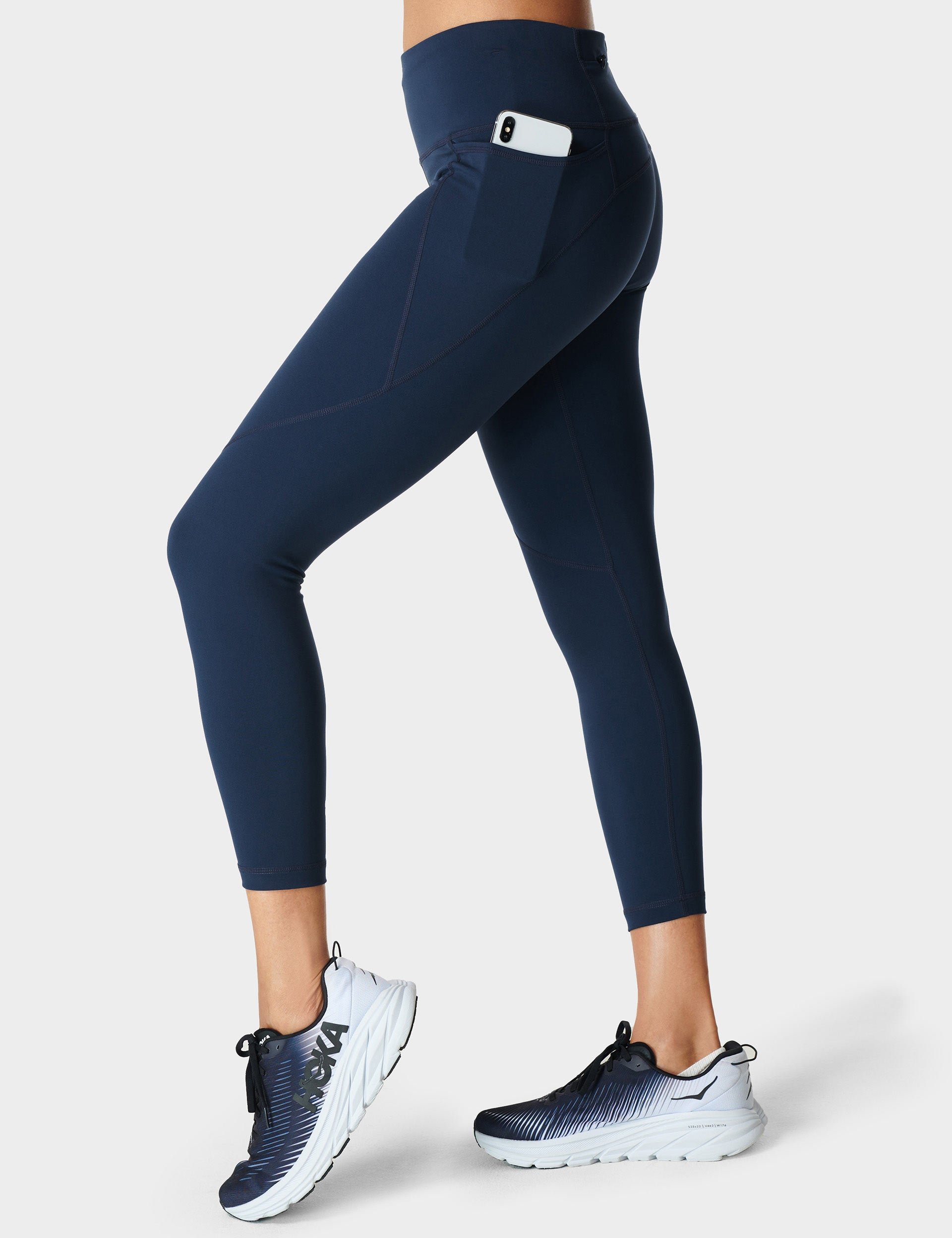 Power 7 8 Gym Leggings Navy Blue
