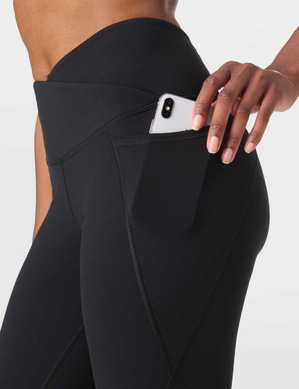 Sweaty Betty Power 7/8 Wrap Waist Gym Leggings - Blackimages4- The Sports Edit
