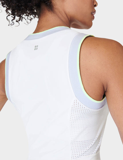 Sweaty Betty Power Ace Mix Pleat Tennis Dress - Whiteimages4- The Sports Edit