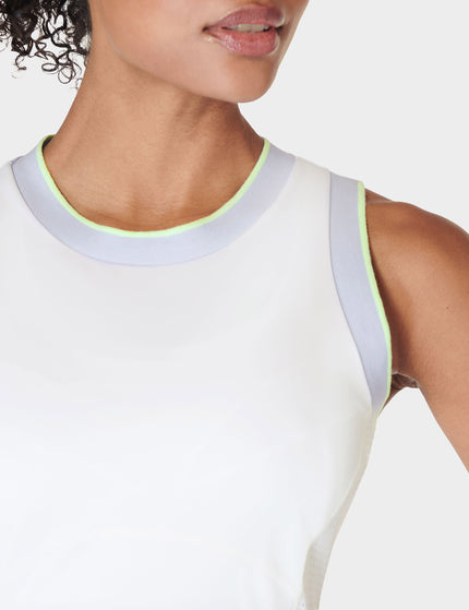 Sweaty Betty Power Ace Mix Pleat Tennis Dress - Whiteimages3- The Sports Edit