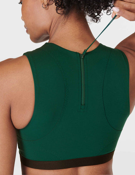 Sweaty Betty Power Advantage Bra Top - Retro Greenimages5- The Sports Edit