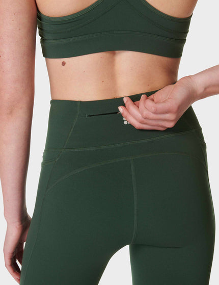 Sweaty Betty Power Bootcut Wrap Waist Gym Trousers - Trek Greenimages5- The Sports Edit