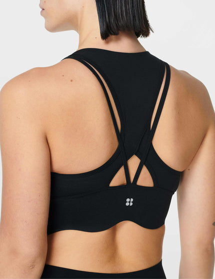 Sweaty Betty Power Contour Plunge Bra - Blackimages3- The Sports Edit