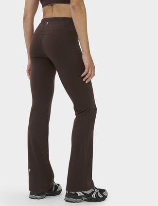 Power Gym Flared Leggings - Espresso Brown