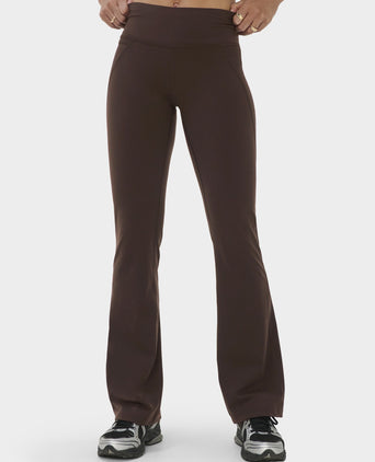 Power Gym Flared Leggings - Espresso Brown