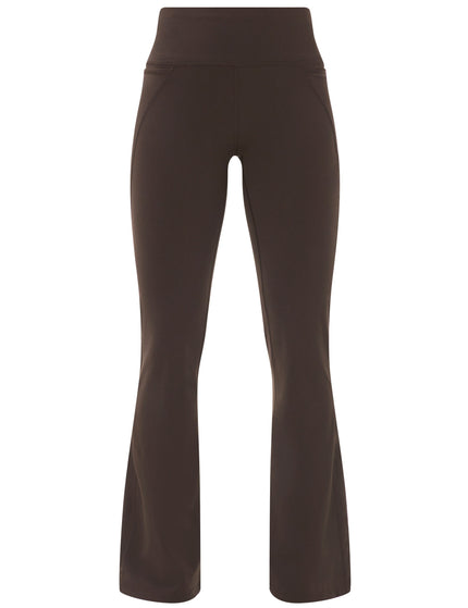 Sweaty Betty Power Gym Flared Leggings - Espresso Brownimages8- The Sports Edit