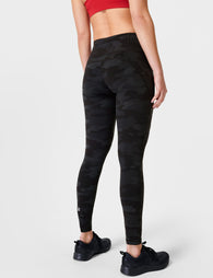 Black camo athletic leggings best sale