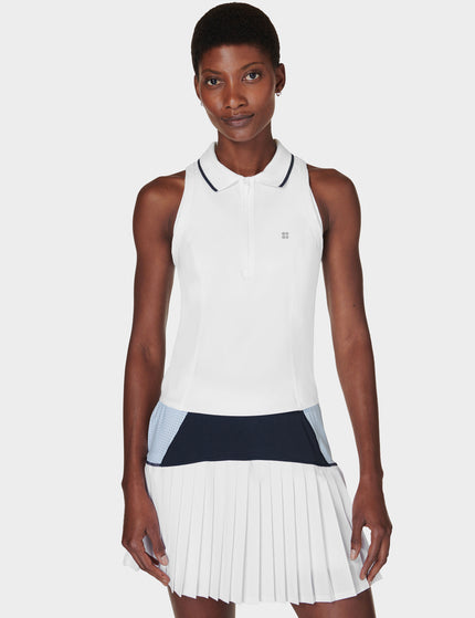 Sweaty Betty Power Match Point Tennis Vest - Whiteimages1- The Sports Edit