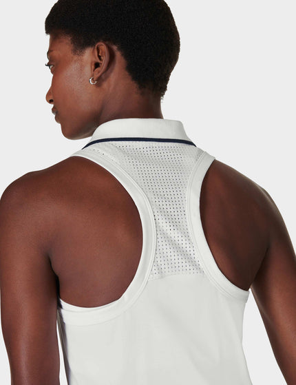 Sweaty Betty Power Match Point Tennis Vest - Whiteimages4- The Sports Edit