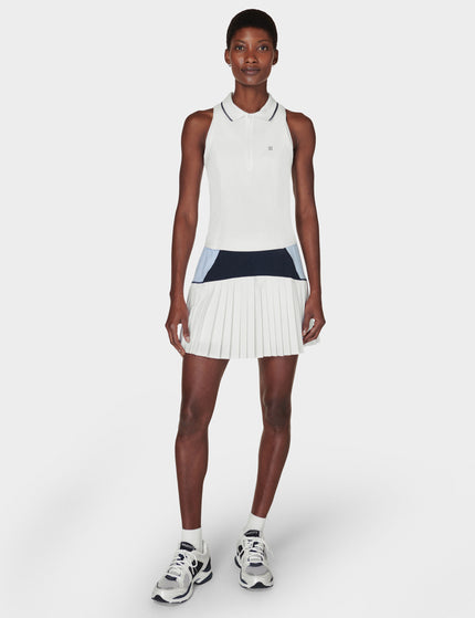 Sweaty Betty Power Match Point Tennis Vest - Whiteimages5- The Sports Edit