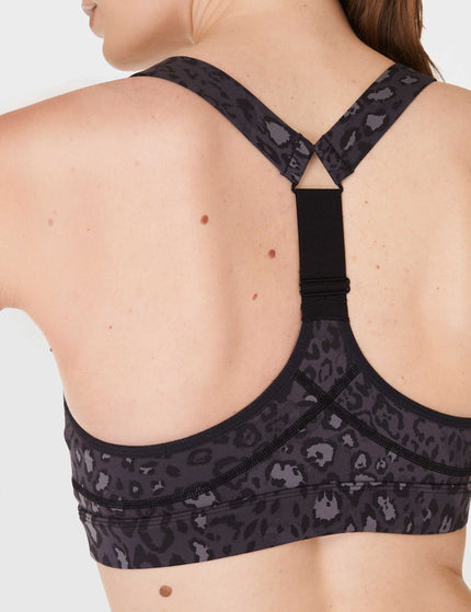 Sweaty Betty Power Medium Support Sports Bra - Black Luxe Leopard Printimages4- The Sports Edit