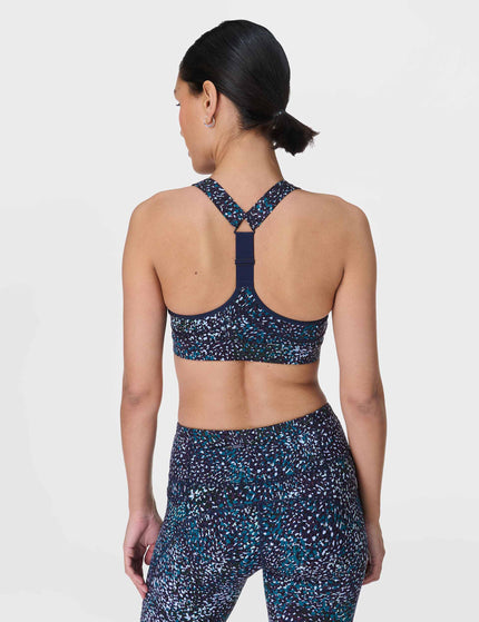 Sweaty Betty Power Medium Support Sports Bra - Blue Aurora Printimages2- The Sports Edit