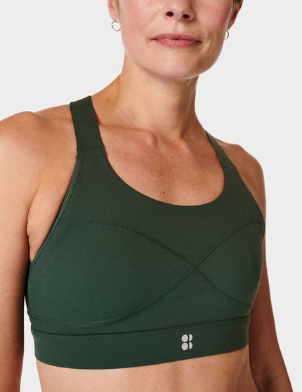 Sweaty Betty Power Medium Support Sports Bra - Trek Greenimages3- The Sports Edit