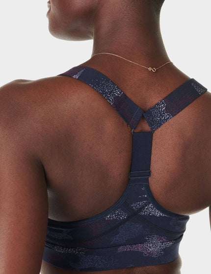 Sweaty Betty Power Medium Support Sports Bra - Blue Spray Camo Printimages5- The Sports Edit