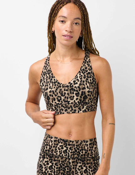 Sweaty Betty Power Pulse Piping Bra - Brown Ink Leopard Printimages1- The Sports Edit