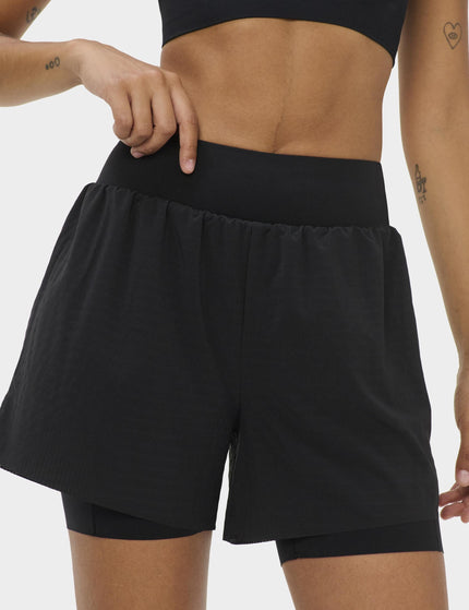 Sweaty Betty Power Texture Perforated Mesh Shorts - Blackimages1- The Sports Edit