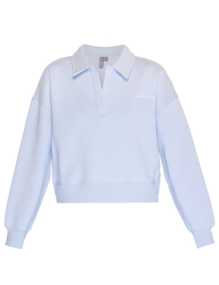 Sweaty Betty Powerhouse Collared Sweatshirt - Salt Blueimages6- The Sports Edit