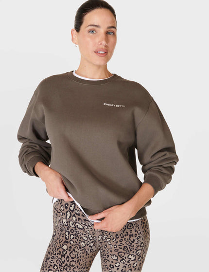 Sweaty Betty Powerhouse Sweatshirt - Dark Timber Brownimages4- The Sports Edit